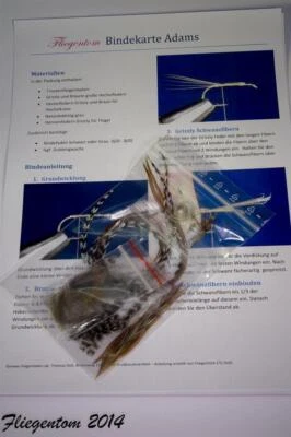 Fliegentom Bindeset Adams Trockenfliege - Bild 1 von 3