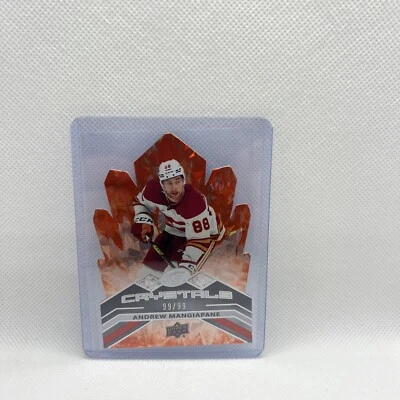 2021-22 Upper Deck Ice Ice Crystals Orange #IC4 Andrew Mangiapane 99/99 - Image 1 of 2