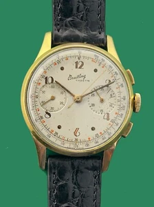 Vintage 1940's Antique Breitling Chronograph "Cadette" Original Dial Ref. 1188 - Picture 1 of 9
