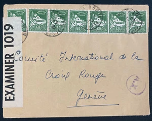 1943 Algeria Censored Cover To Red Cross In Geneva Switzerland - Picture 1 of 2