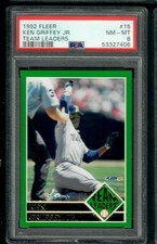 1992 Fleer Ken Griffey Jr. Team Lders PSA 8 #15/20 (just back from PSA) COMB SH
