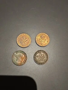 4 WEST GERMANY COINS Bundle Lot Collection Various Conditions Coins Circulated - Picture 1 of 2