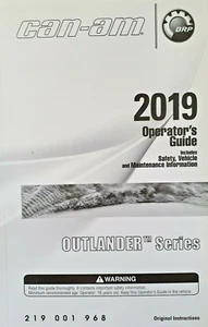 Can-Am Operator's Guide / Manual de instrucciones - inglés - ATV Outlander 2019 - Imagen 1 de 1