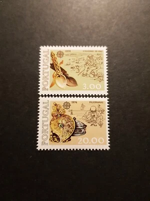 Timbre Europa Portugal Artesanía Arte Bloque N°1291/1292 Nuevo ** Lujo MNH 1976 - Imagen 1 de 2