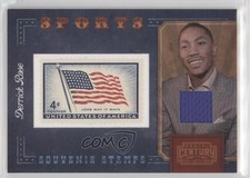 2010 Century Collection Souvenir Stamps Sports Version 2 Materials Derrick Rose