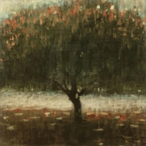 36W"x36H" SERENITY by DONNA BALDASSARI - OVERSIZED TREE LEAVES CHOICES of CANVAS - Picture 1 of 9