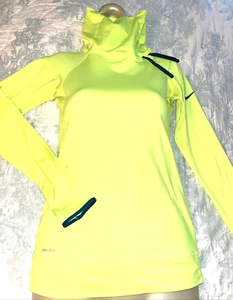 Women's Activewear Nike Pro Dri-Fit Limoncello cowl neck pullover sweatshirt XS - Picture 1 of 5