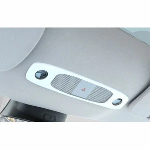 Front Rear Reading Lamp Frame Cover Trim White 2PC Fit For Tesla Model 3 17-2021 - Picture 1 of 4