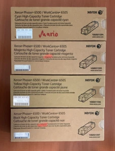 XEROX 106R01594 106R01595 106R01596 106R01597 Toner CMYK f. Phaser 6500 WC 6505 - Afbeelding 1 van 1