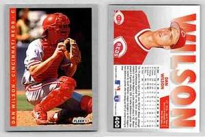 Tarjeta 400 deportiva coleccionable Dan Wilson Catcher Cincinnati Reds Fleer 1993 - Imagen 1 de 12