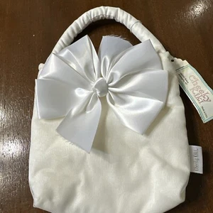 Cheeky Kiki Hand Sewn White Satin Lined Handle Purse - Picture 1 of 8