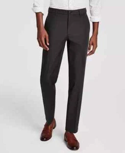 Michael Kors Classic Fit Flat Front Cotton Dress Pants Dark Olive 34Wx30 D120740 - Picture 1 of 8