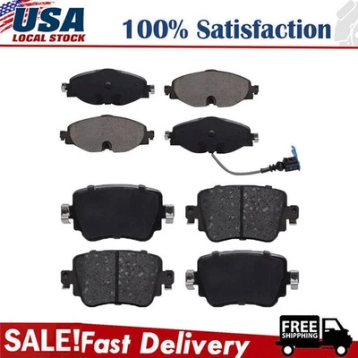 Керамические передние и задние тормозные колодки подходят для Volkswagen Golf Alltrack Sportwagen GTI - Изображение 1 из 4