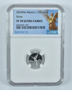 2024 Mo Mexico 1/20 Onza Silver Libertad PF70 UCAM NGC Mexico Label *3085 - Picture 1 of 5