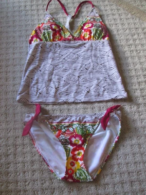 Tankini de natación de cachemira pequeña espalda deportiva Athleta Offshore para mujer Foto 1 de 2