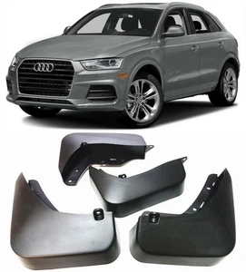 Genuine Front & Rear Splash Guards Mud Flaps For 2016-2018 Audi Q3 S Line SQ3 - Picture 1 of 6