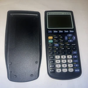 Texas Instrument TI-83 Plus Calcolatrice Grafica con Cover - Nera - Ottima - Foto 1 di 12