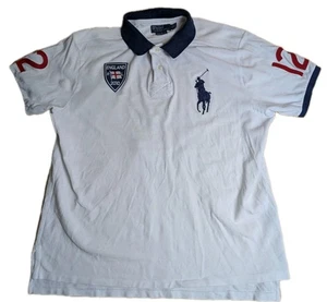 Polo Ralph Lauren Vintage 2010 Copa Mundial Inglaterra Blanco - Para Hombre XXL 2XL - Imagen 1 de 12