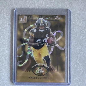KALEB JOHNSON RATED ROOKIE RETRO 2025 PANINI DONRUSS FOOTBALL - Picture 1 of 2