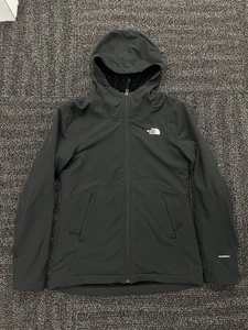Chaqueta WindWall The North Face para mujer S negra con capucha abrigo softshell forrado de lana - Imagen 1 de 11