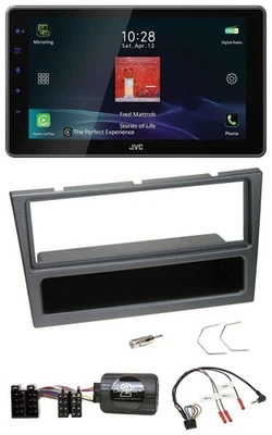 JVC DAB Lenkrad Bluetooth USB Autoradio für Opel Agila Corsa C Omega schwarz - Bild 1 von 4