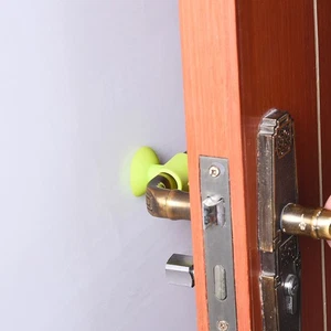 5 Stück Silikon Anti Kollisions Stop Stick Türgriff Crash Pad Wandschutz - Bild 1 von 7