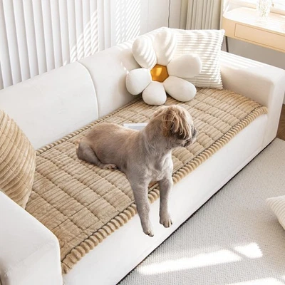 Funda de Sofá Antideslizante Difusa para Mascotas, Protector de Sofá Lavable para Perros, Marrón 70×120cm Foto 1 de 4