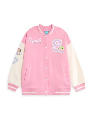 Squishmallows Rosa Squish Squad Varsity Jacke Mädchen