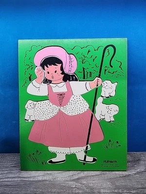 Rompecabezas de madera vintage Playskool 185-25 Little Bo Peep 15 piezas completo Foto 1 de 4