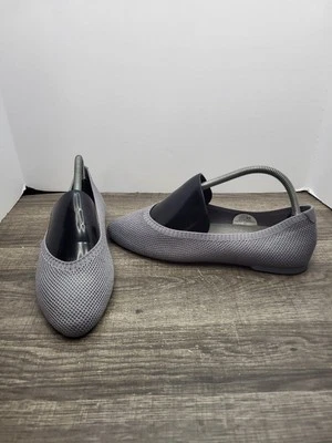 ¡NUEVO! Allbirds Mujer Talla 9 Gris Árbol Breezers Punta Lana Ballet Planos Sin Cordones Foto 1 de 4
