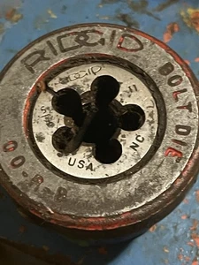 Ridgid 00RB 00R 3/8" 3/8-16 Bolt Threader Drop Die Head Ratchet Hand Threader - Picture 1 of 8