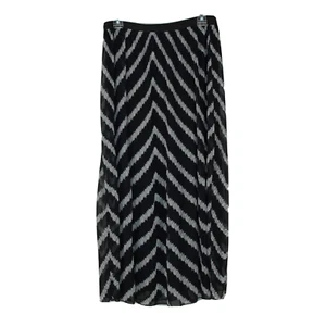 Maxi Falda Plisada Chicos Negra Blanca Cintura Elástica Transparente Talla 1 M Forrada - Imagen 1 de 11