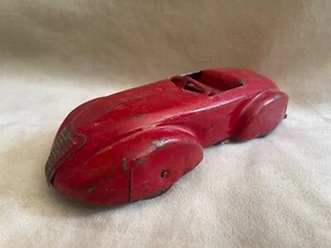 NICE VINTAGE PRESSED STEEL 1930's WYANDOTTE RED ZEPHYR ROADSTER - Picture 1 of 12