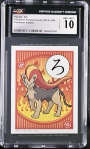 Pokémon Karuta 2014 Pyroar CGC Gem Mint 10 POP1! - Picture 1 of 2