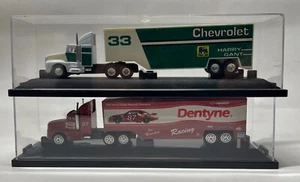 Racing Champions 1990's Dentyne #87 & Chevrolet #33 Nascar Semis w plastic cases - Picture 1 of 3