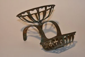 Antique Brass Soap Dish Sponge Holder Clawfoot Bath Tub Victorian Hardware - Picture 1 of 12