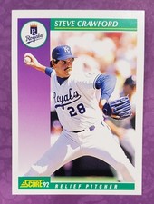1992 Score #349 Steve Crawford Kansas City Royals Baseball Card - PC Quality TTM