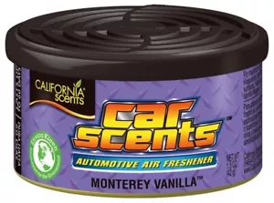 California Car Scents MONTEREY VANILLA Air Freshener Can Lasts Upto 60 Days! - Picture 1 of 6