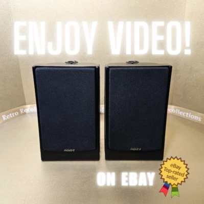 Juego de 2 altavoces de estantería de cine en casa Advent para interiores/exteriores - negros Foto 1 de 4