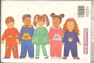 Butterick 4643 Sewing Pattern Toddles Jumpsuit Top Pants Size 1-4 uncut - Picture 1 of 2