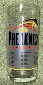 2014 Preakness Stakes 139th Pimlico Horse Race Souvenir Glass May17 2014 - Picture 1 of 8