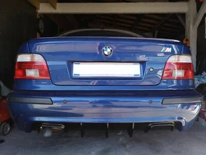 Difusor para parachoques trasero bmw e39 msport divisor labio trasero parachoques alerón  - Imagen 1 de 12