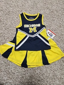 Colosseum 3T Michigan Wolverines  Cheer Outfit Toddler NWT Maize & Blue  - Picture 1 of 12