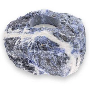 Sodalith Teelichthalter 13 x 10 x 6 cm | Edelsteinteelicht - Picture 1 of 4