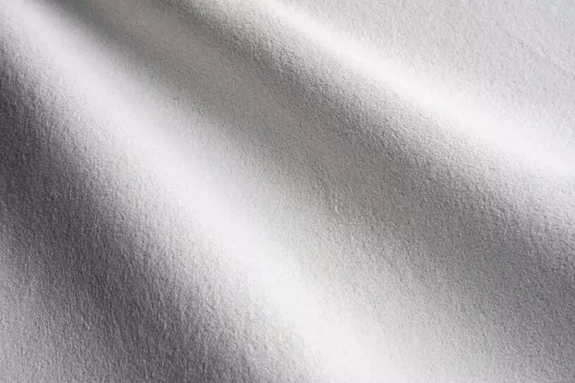 2 YARDS Perennials INDOOR/OUTDOOR Velvet Upholstery Fabric Plushy-Blanca WHITE - Image 1 of 4