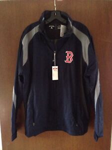 Antigua Boston Red Sox Full Zip Long Sleeve Lined Jacket Men’s Large Blue NWT