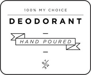 MINI Deodorant Decal - White (removable/ reusable/ waterproof label) - Picture 1 of 3