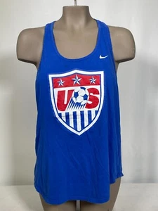 Camiseta sin mangas azul cuello redondo Nike del equipo de fútbol de EE. UU. para mujer XL - Imagen 1 de 10
