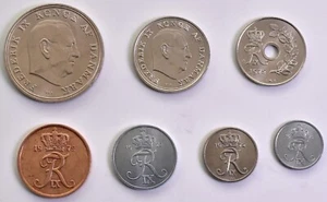 1972 ~ Denmark Mint Set ~ Seven Coins ~ BU/UNC ~ *M783 - Picture 1 of 3