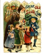 DEAR OLD SANTA CLAUS, Christmas, advert Victorian book TUCK 835